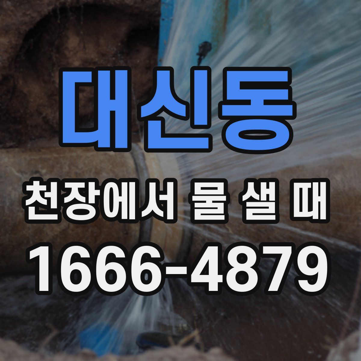 대신동 천장에서 물 샐 때