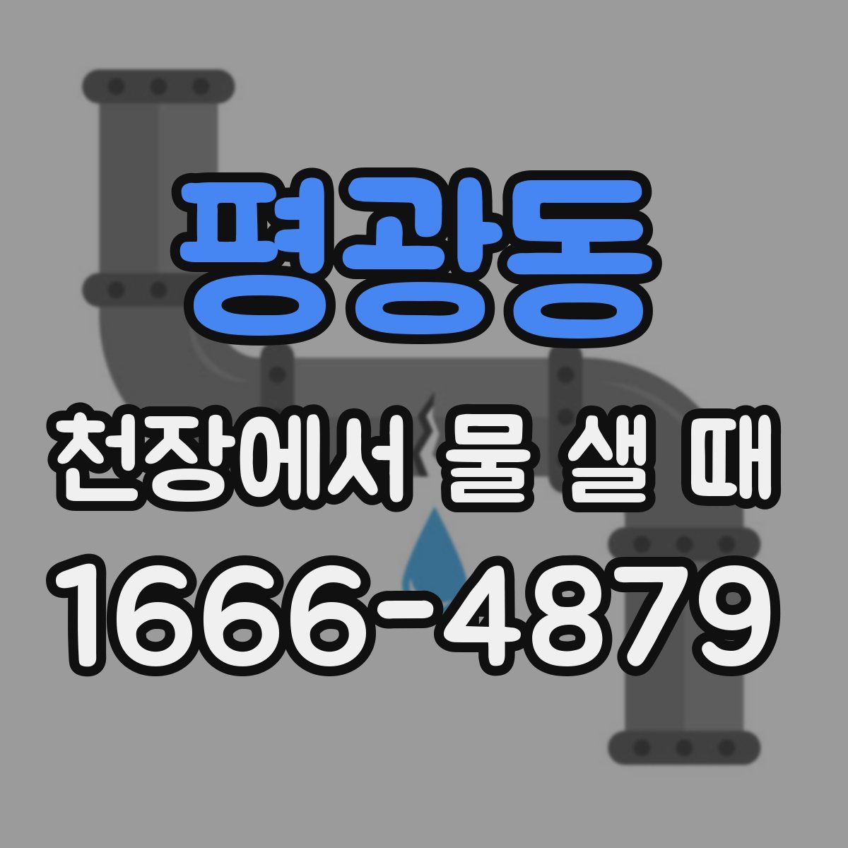 평광동 천장에서 물 샐 때