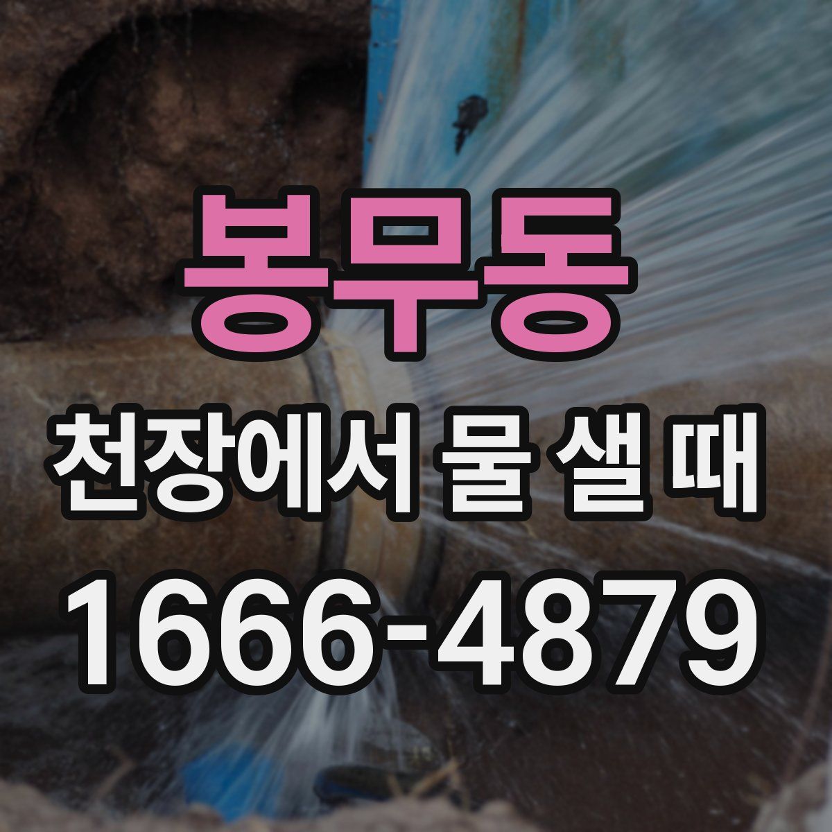 봉무동 천장에서 물 샐 때