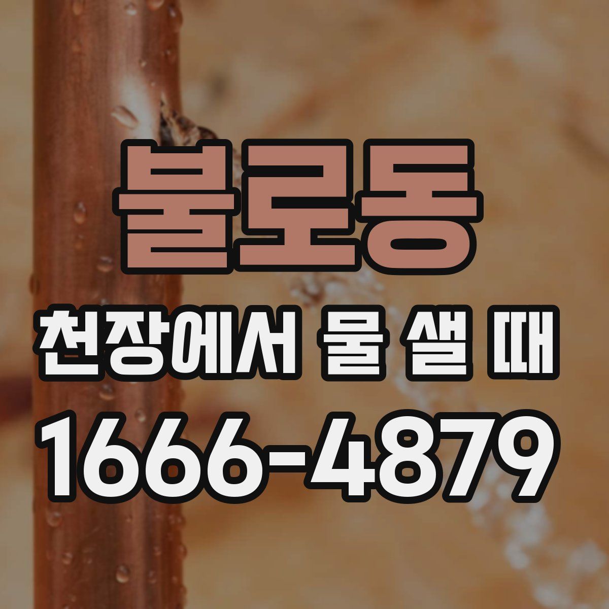 불로동 천장에서 물 샐 때