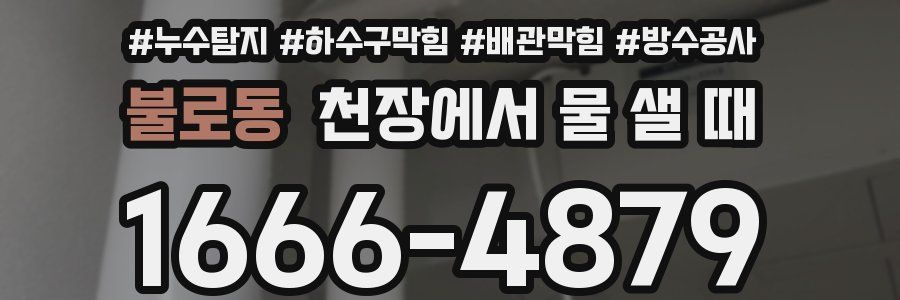 불로동 천장에서 물 샐 때