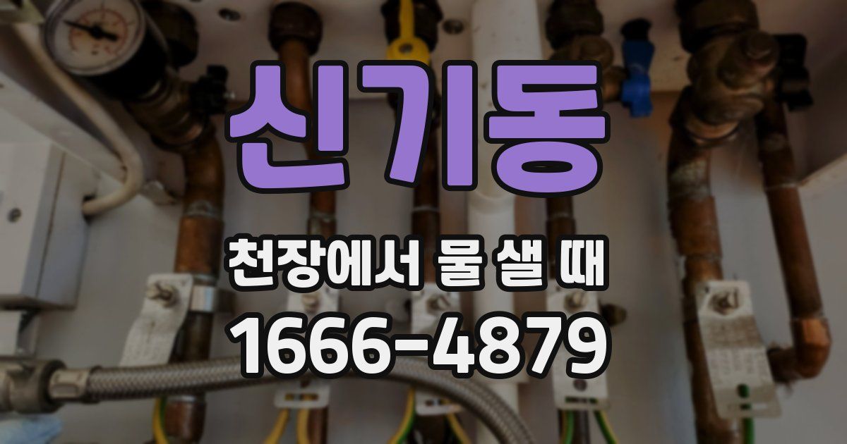 신기동 천장에서 물 샐 때