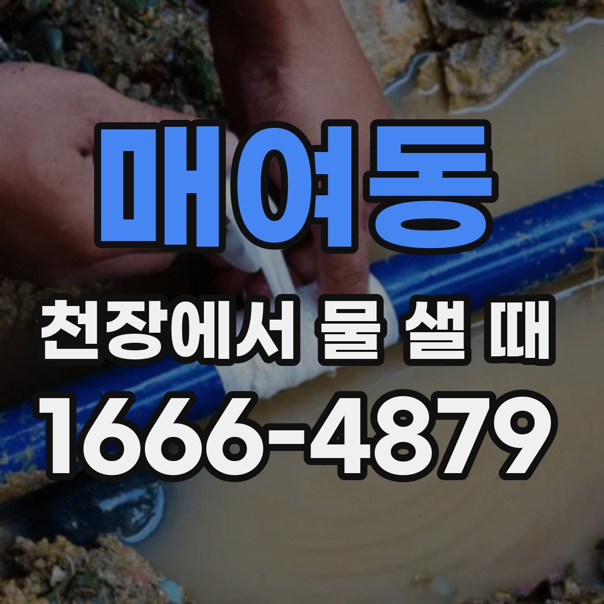 매여동 천장에서 물 샐 때