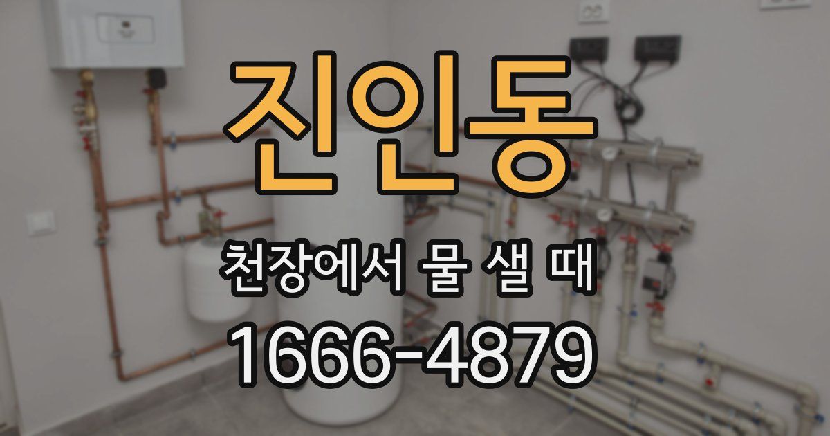 진인동 천장에서 물 샐 때