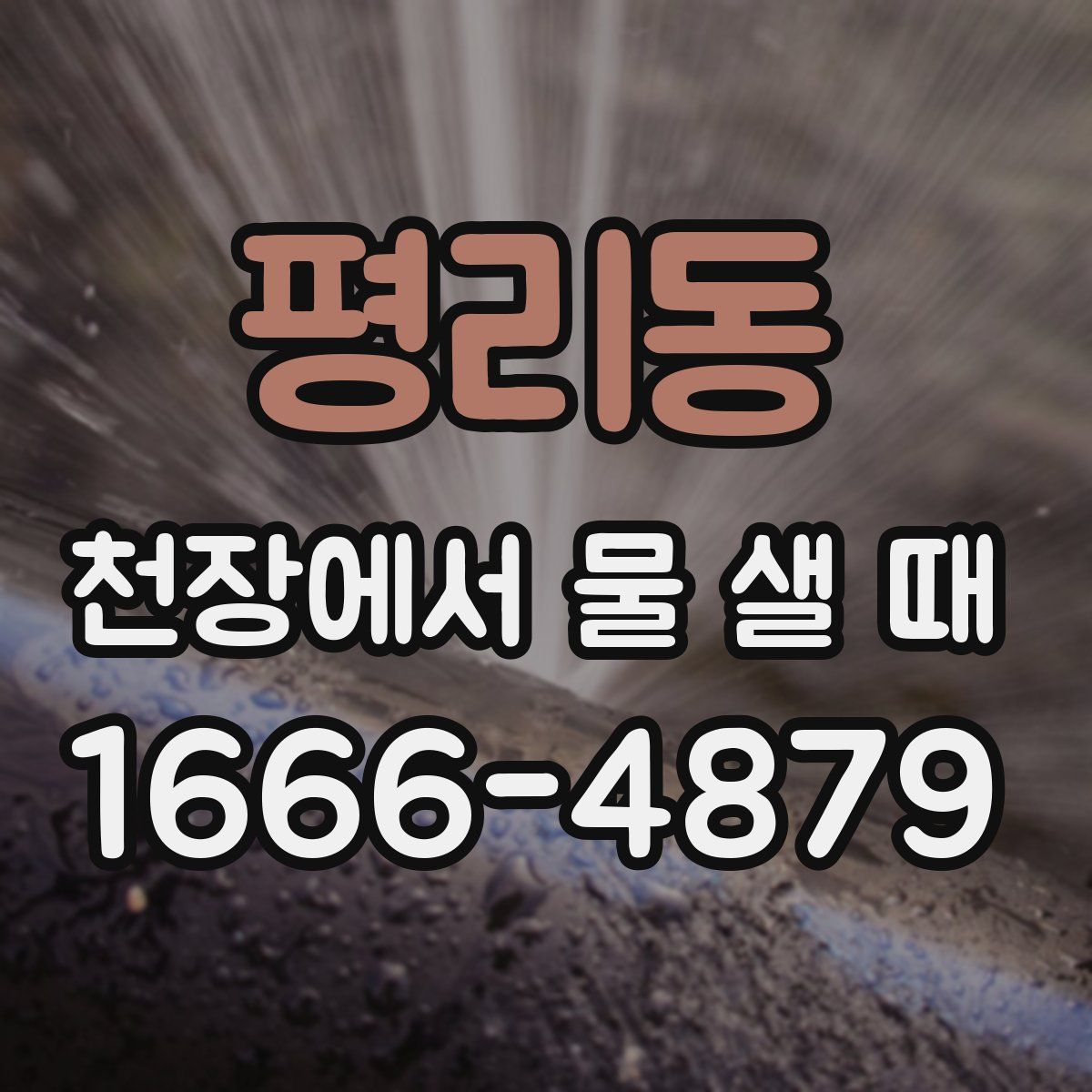평리동 천장에서 물 샐 때