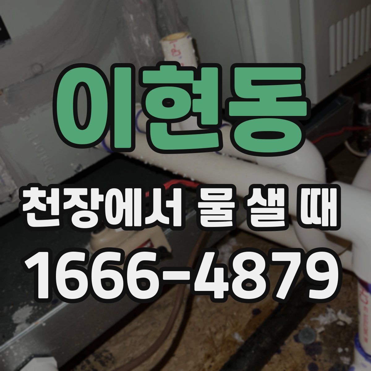 이현동 천장에서 물 샐 때
