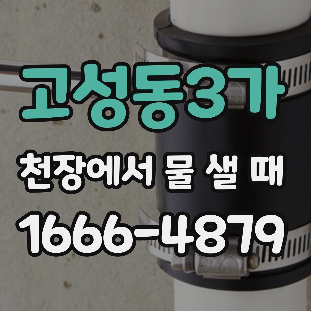 고성동3가 천장에서 물 샐 때