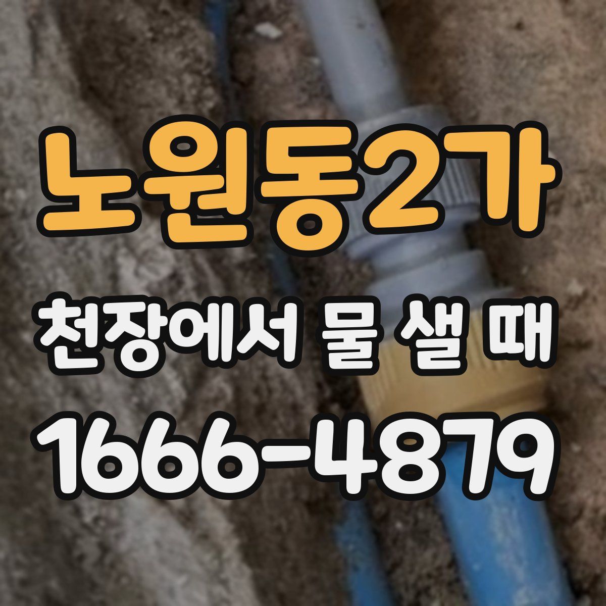 노원동2가 천장에서 물 샐 때