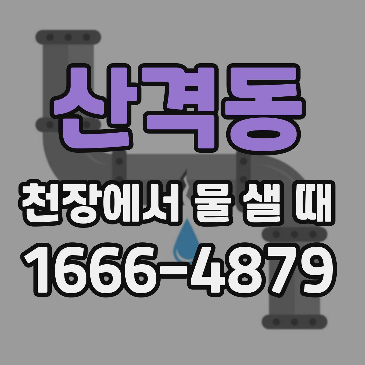 산격동 천장에서 물 샐 때