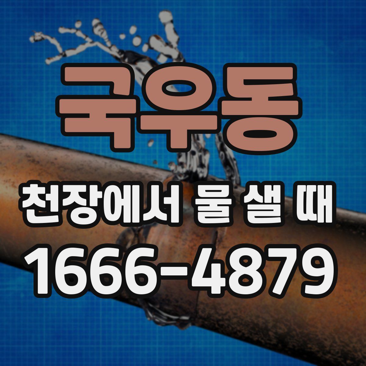 국우동 천장에서 물 샐 때