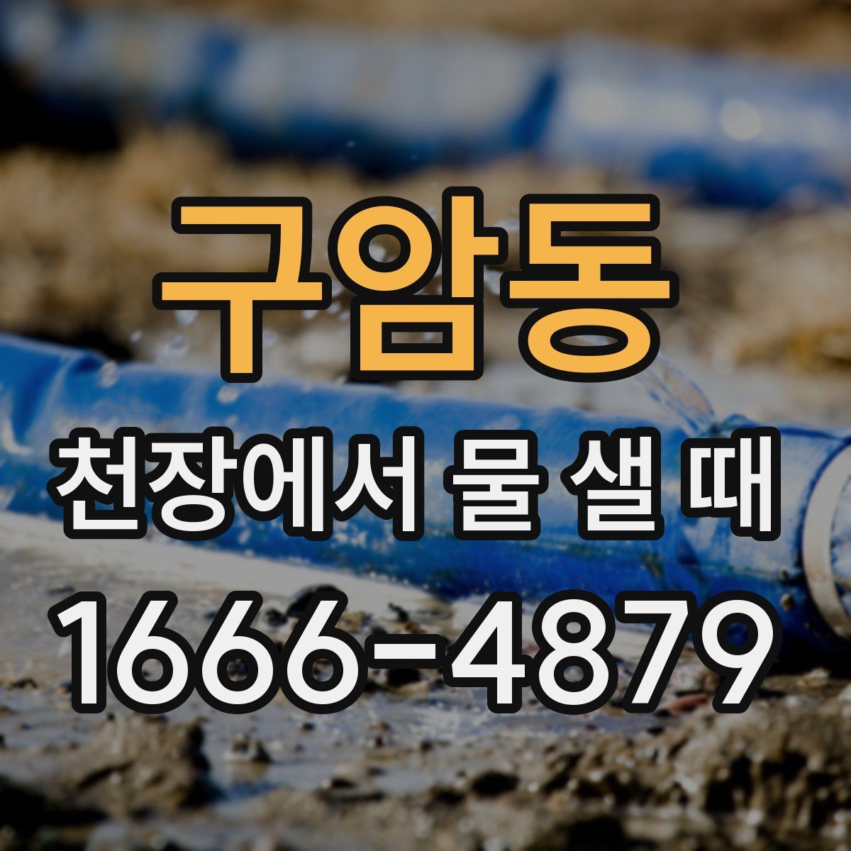 구암동 천장에서 물 샐 때