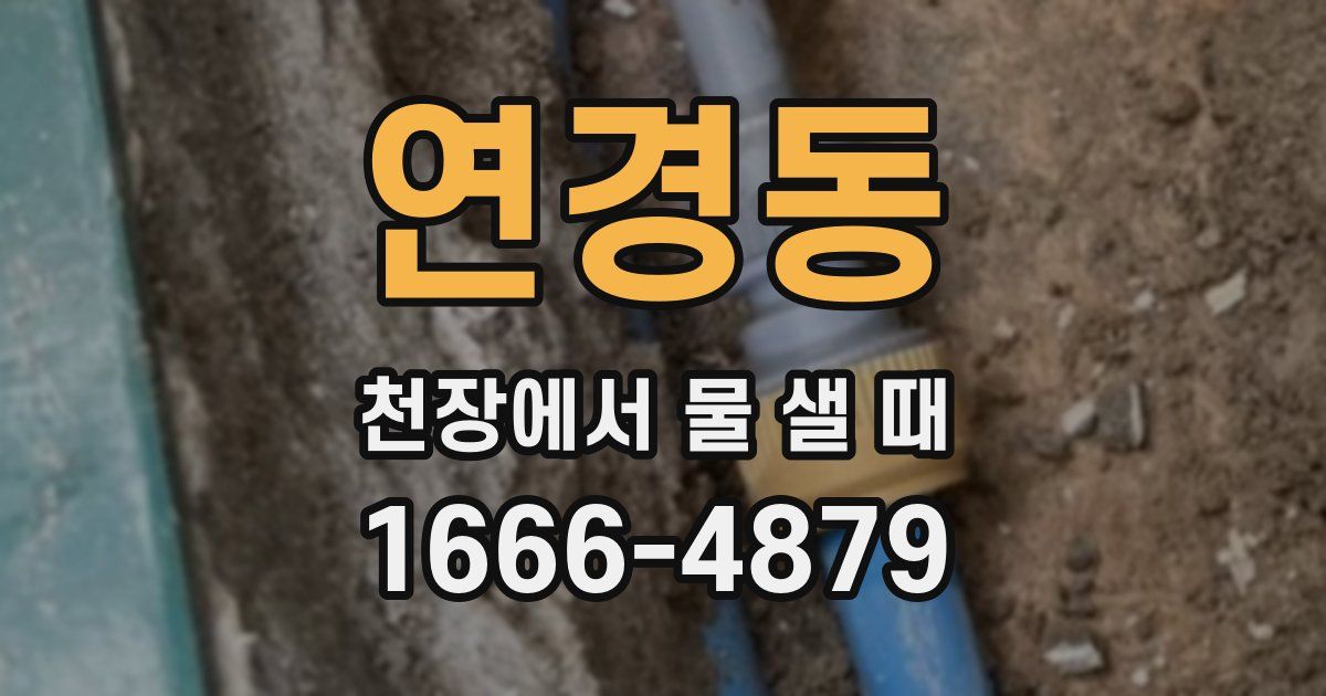 연경동 천장에서 물 샐 때