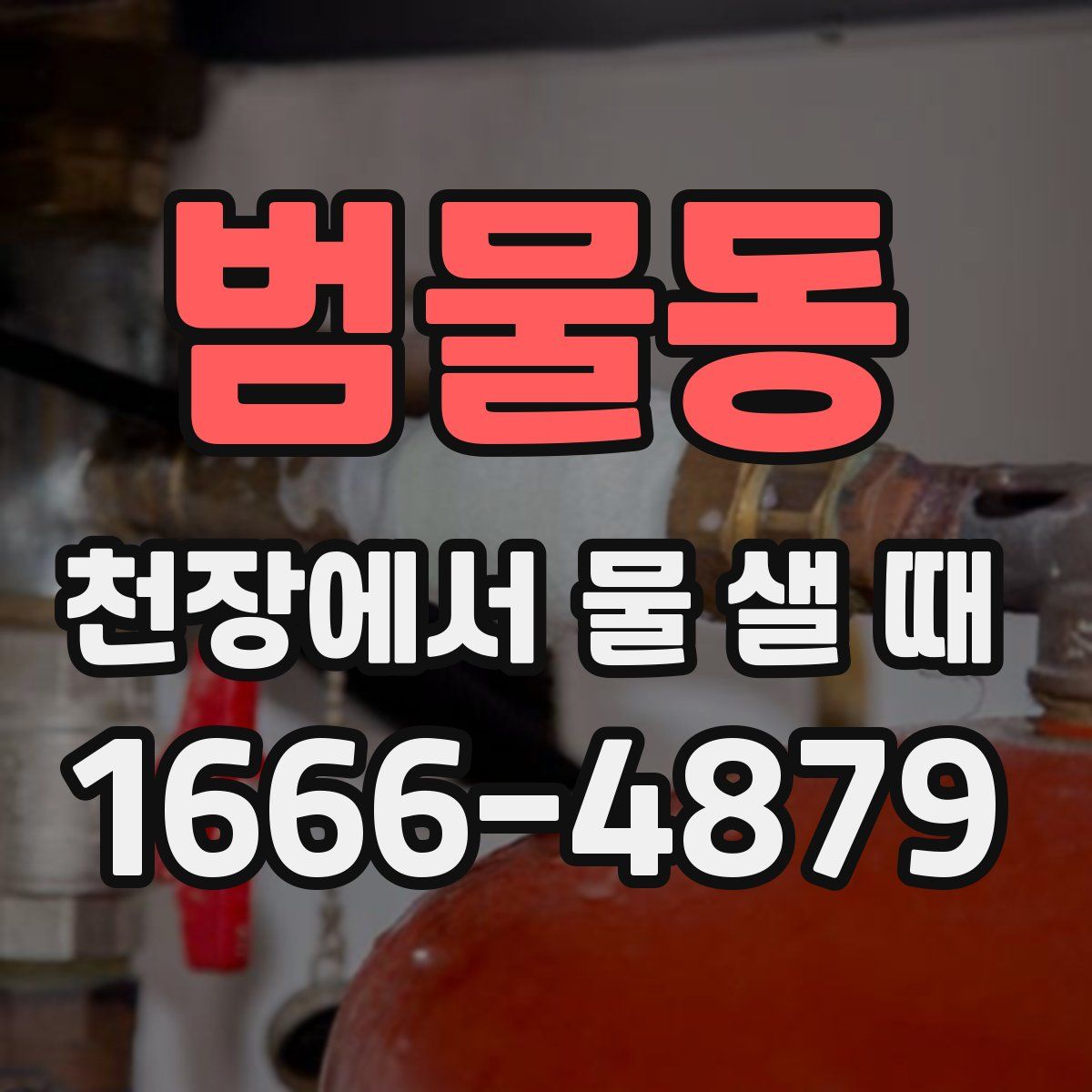 범물동 천장에서 물 샐 때