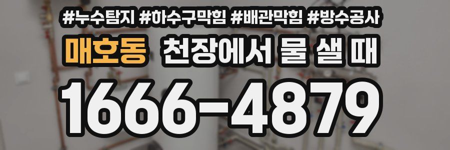 매호동 천장에서 물 샐 때