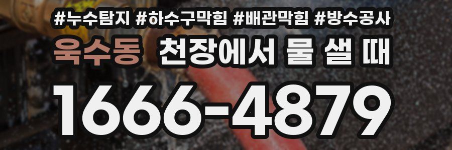 욱수동 천장에서 물 샐 때
