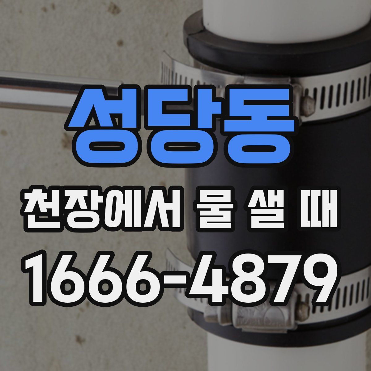 성당동 천장에서 물 샐 때