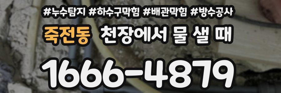 죽전동 천장에서 물 샐 때