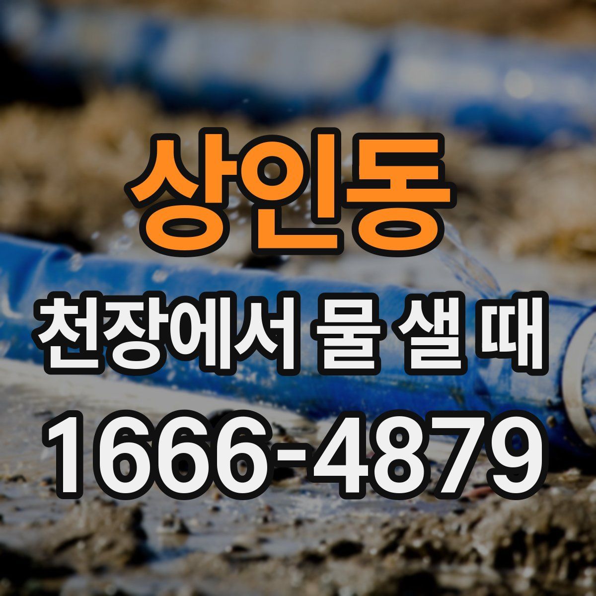 상인동 천장에서 물 샐 때