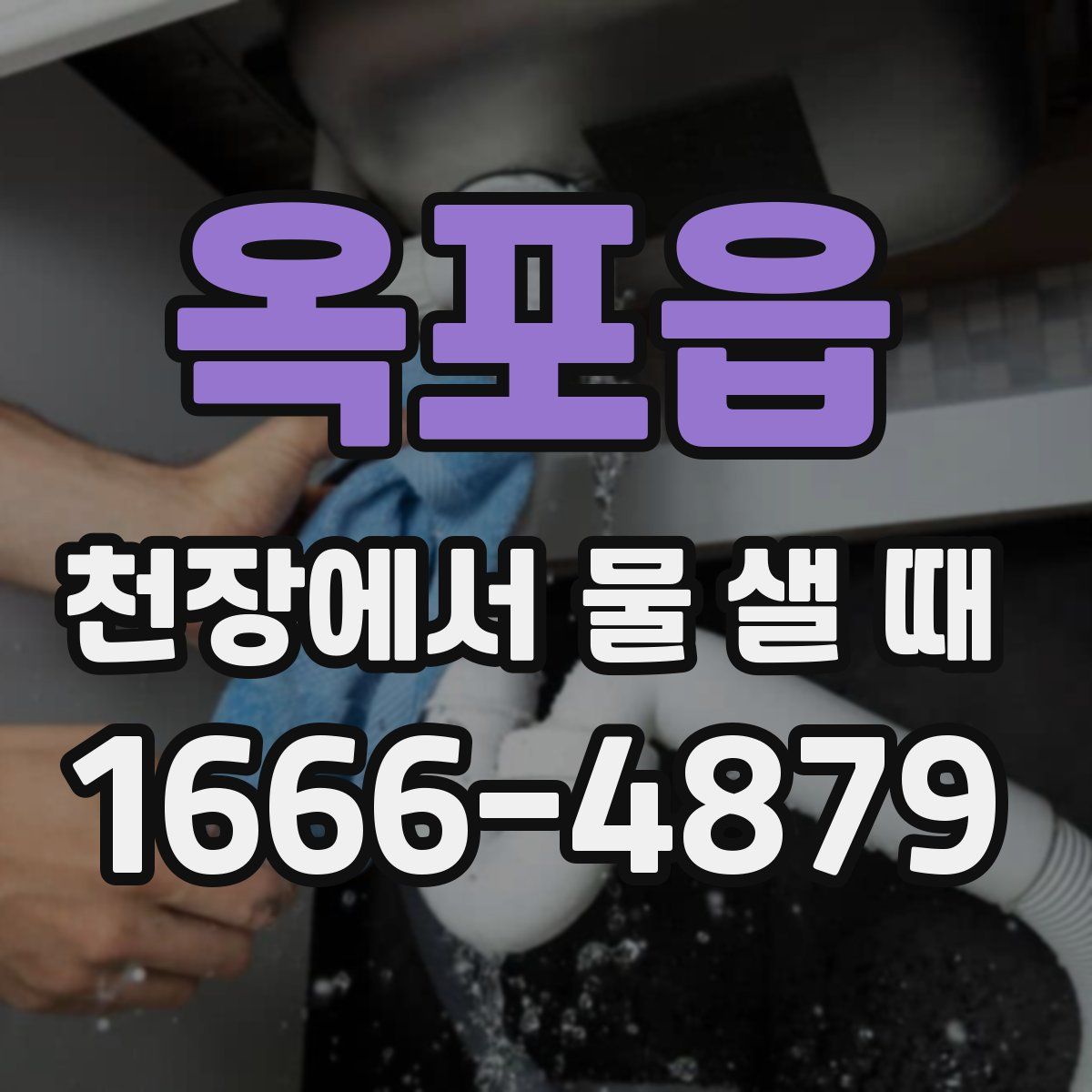 옥포읍 천장에서 물 샐 때
