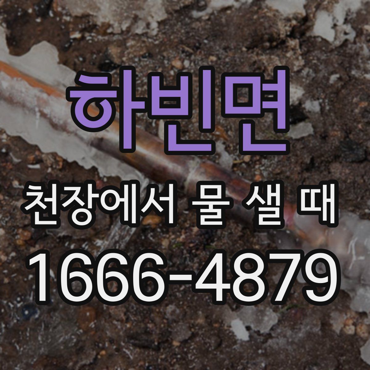 하빈면 천장에서 물 샐 때