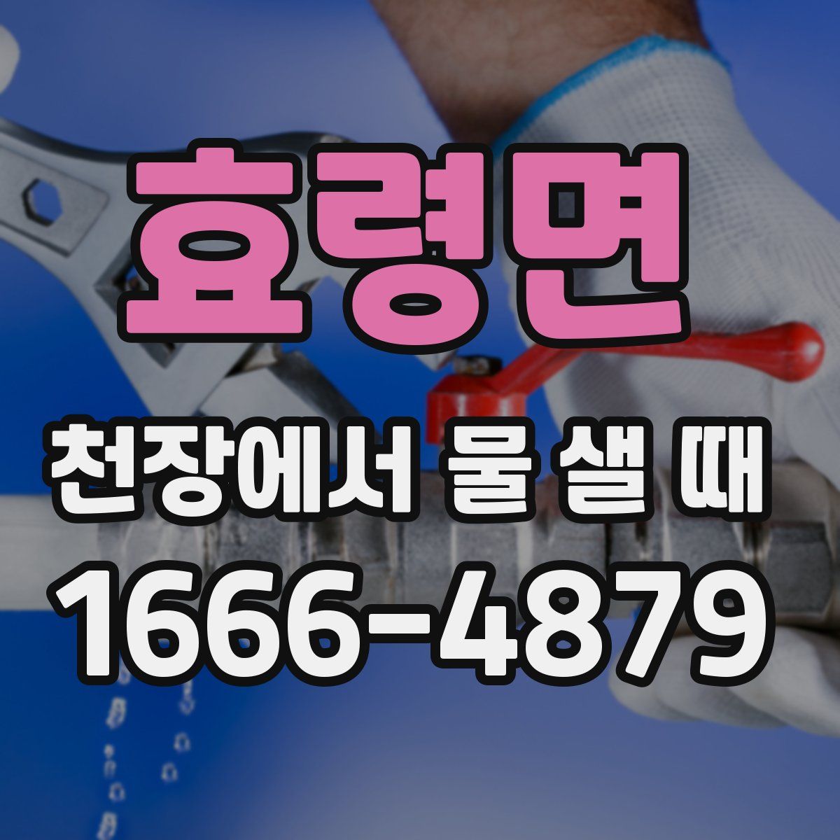 효령면 천장에서 물 샐 때