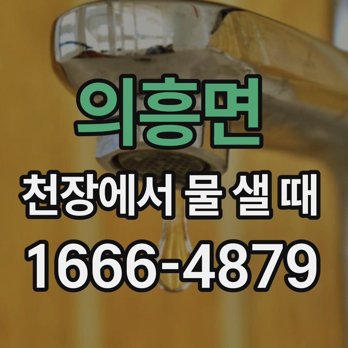 의흥면 천장에서 물 샐 때