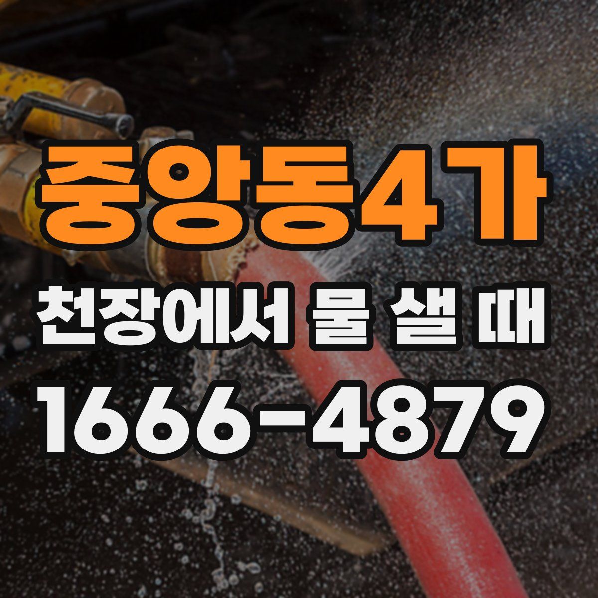 중앙동4가 천장에서 물 샐 때