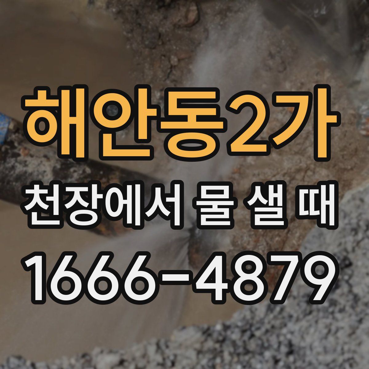 해안동2가 천장에서 물 샐 때