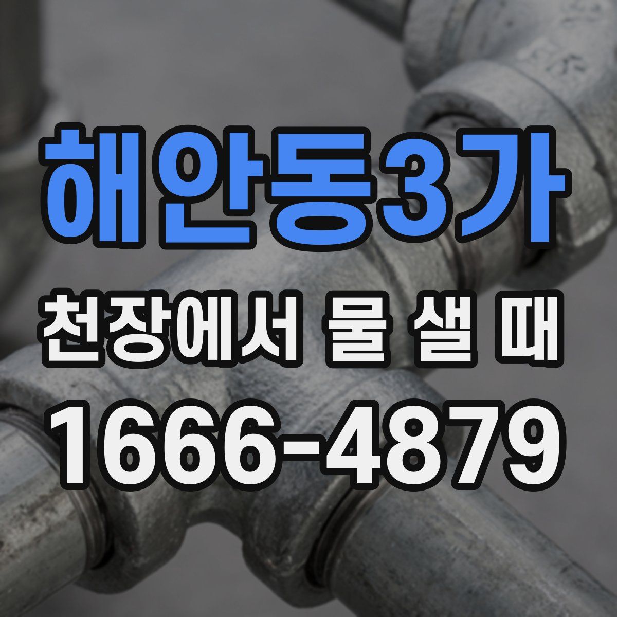 해안동3가 천장에서 물 샐 때