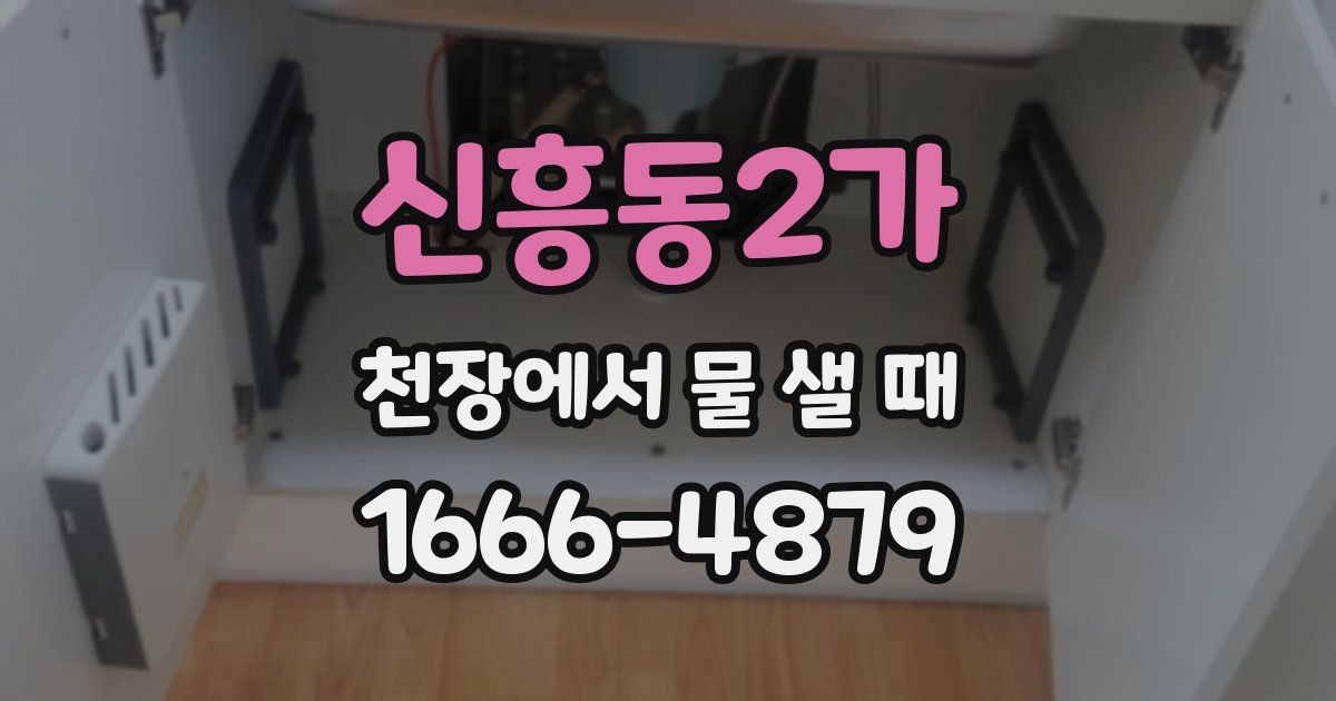 신흥동2가 천장에서 물 샐 때