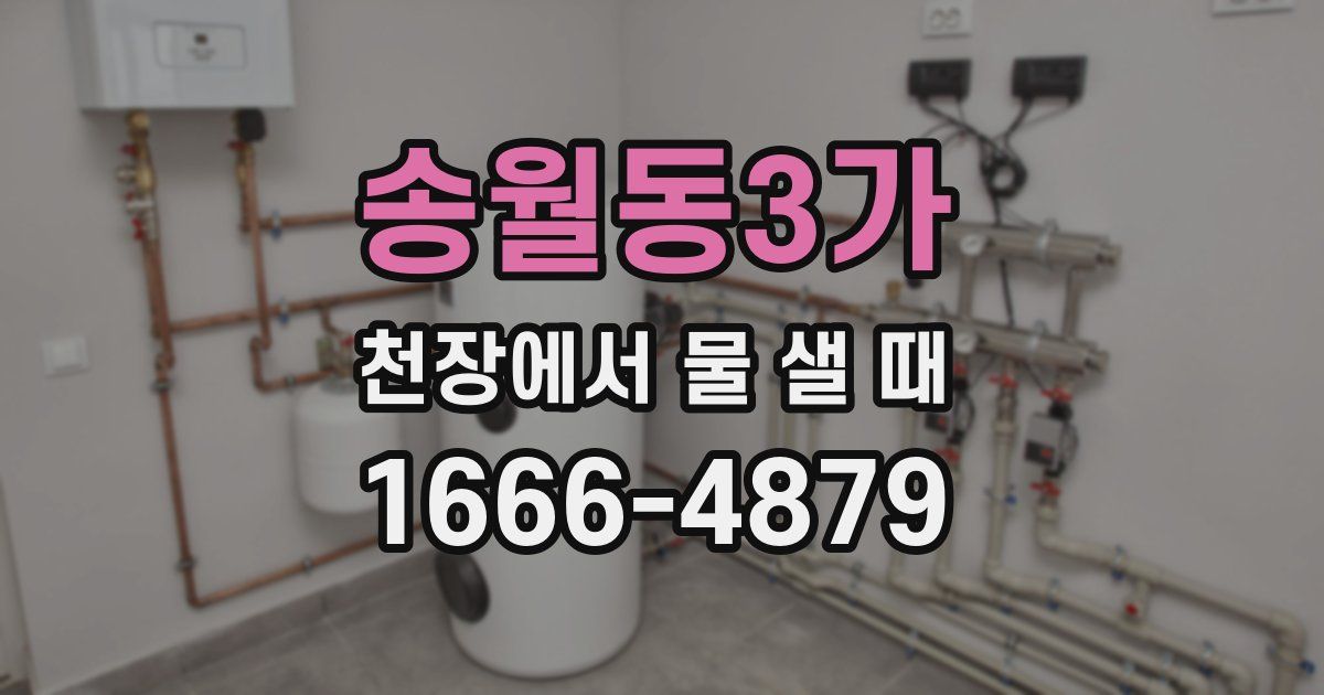 송월동3가 천장에서 물 샐 때