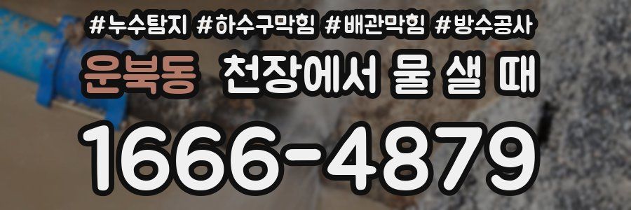 운북동 천장에서 물 샐 때