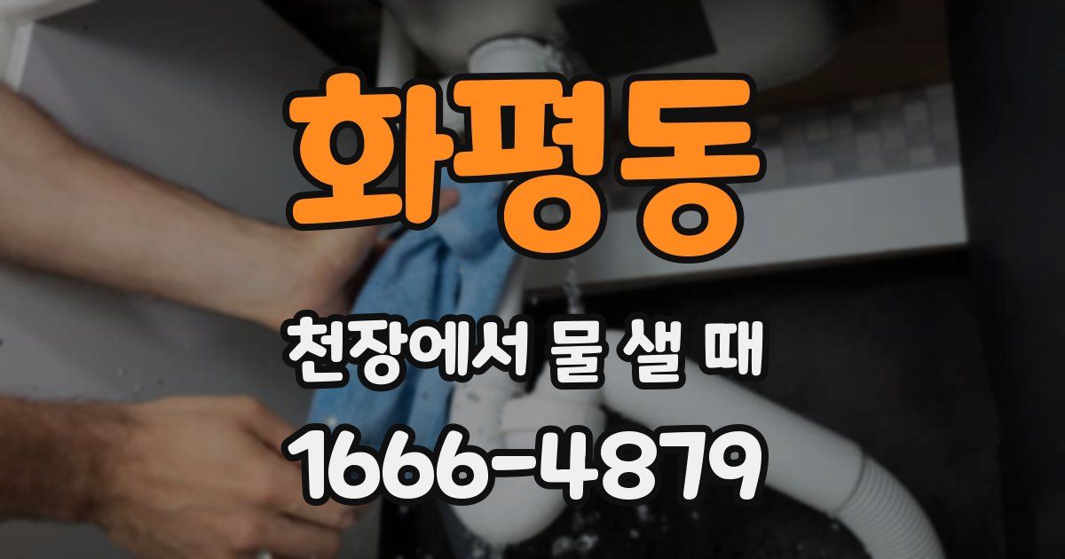 화평동 천장에서 물 샐 때