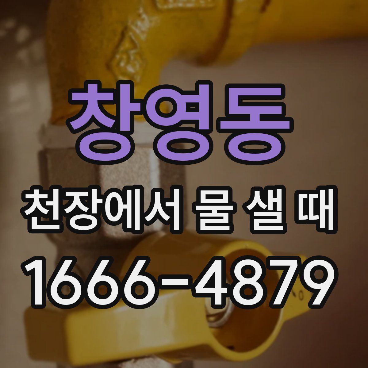 창영동 천장에서 물 샐 때