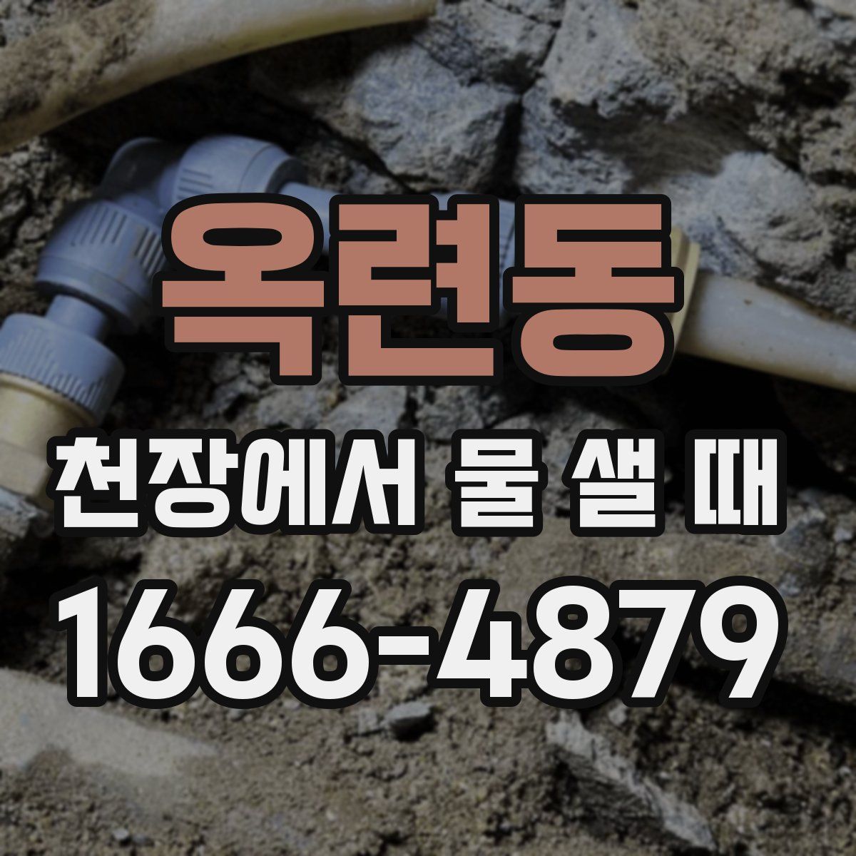 옥련동 천장에서 물 샐 때