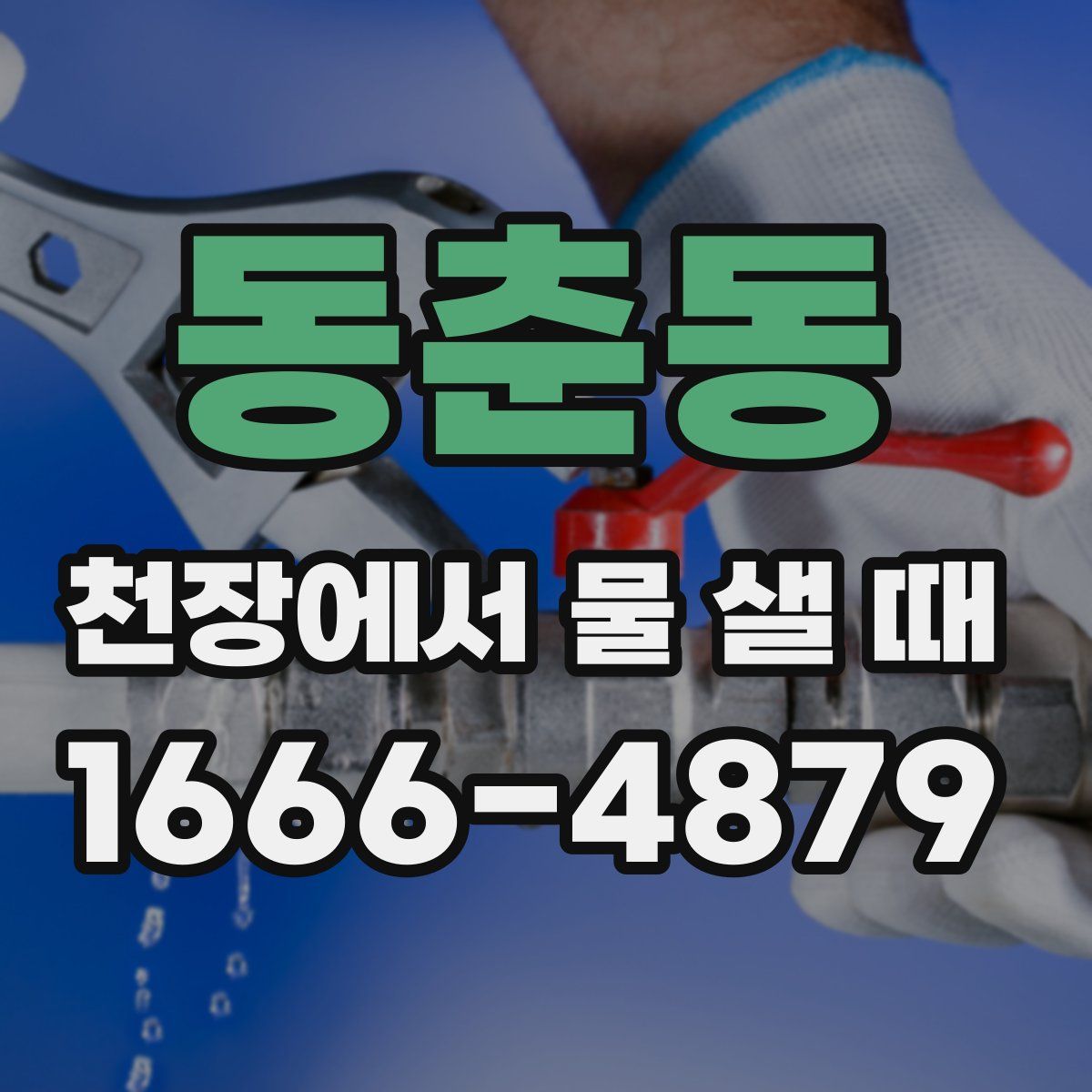 동춘동 천장에서 물 샐 때