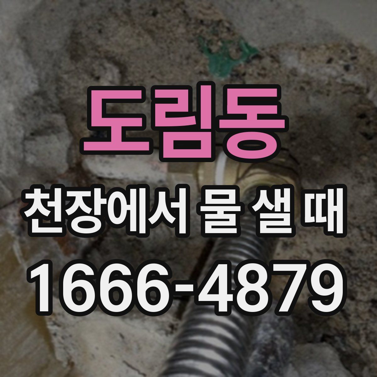 도림동 천장에서 물 샐 때