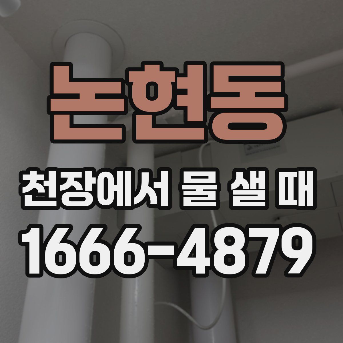 논현동 천장에서 물 샐 때