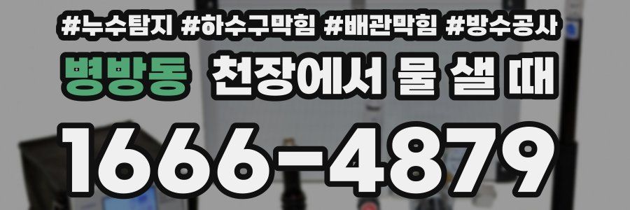 병방동 천장에서 물 샐 때