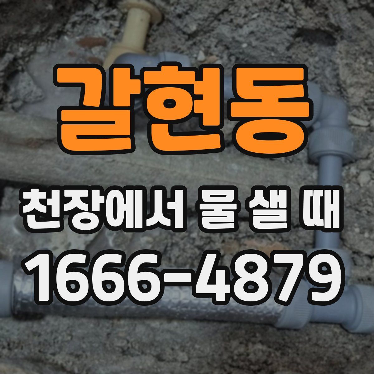 갈현동 천장에서 물 샐 때