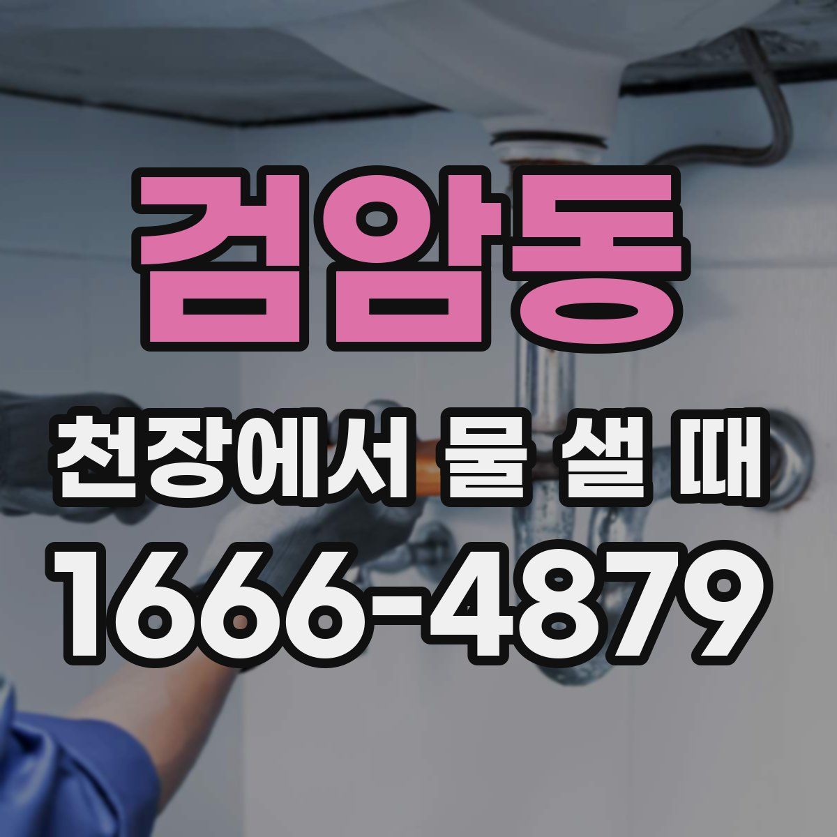 검암동 천장에서 물 샐 때