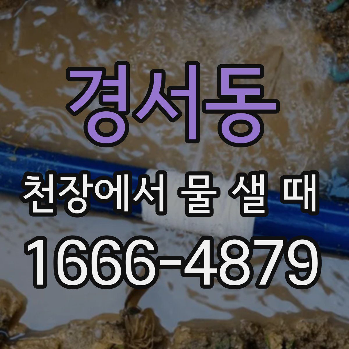 경서동 천장에서 물 샐 때