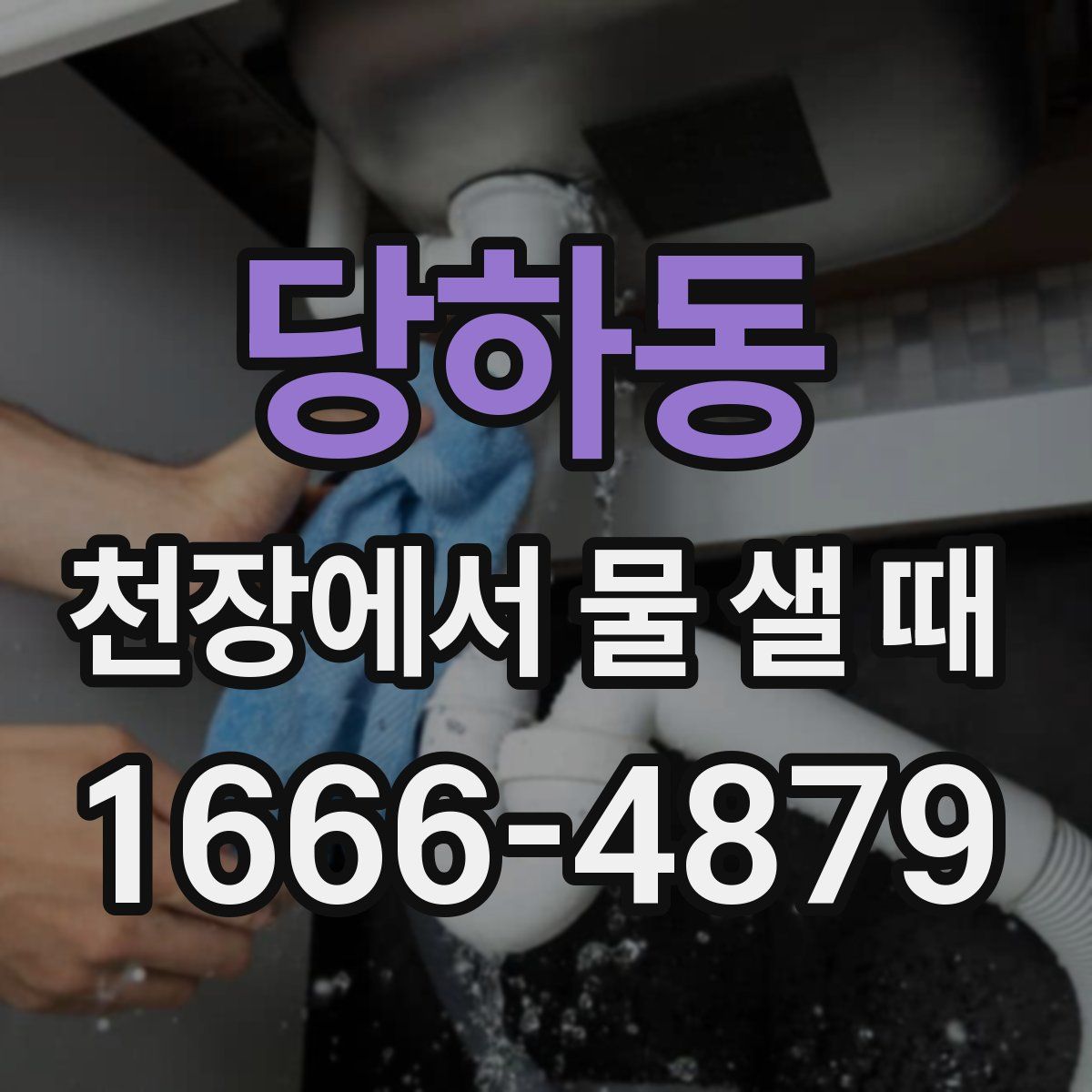 당하동 천장에서 물 샐 때