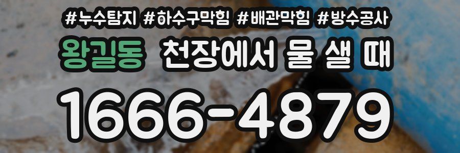 왕길동 천장에서 물 샐 때