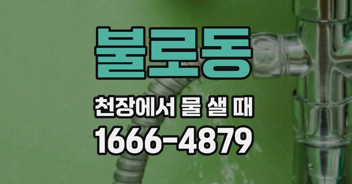 불로동 천장에서 물 샐 때