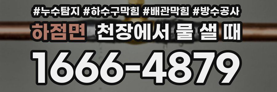 하점면 천장에서 물 샐 때