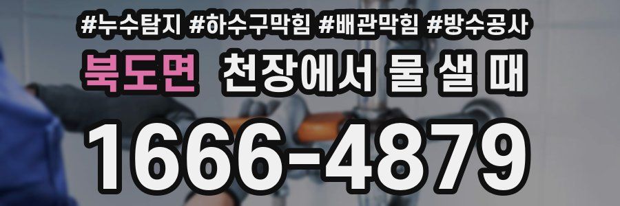 북도면 천장에서 물 샐 때