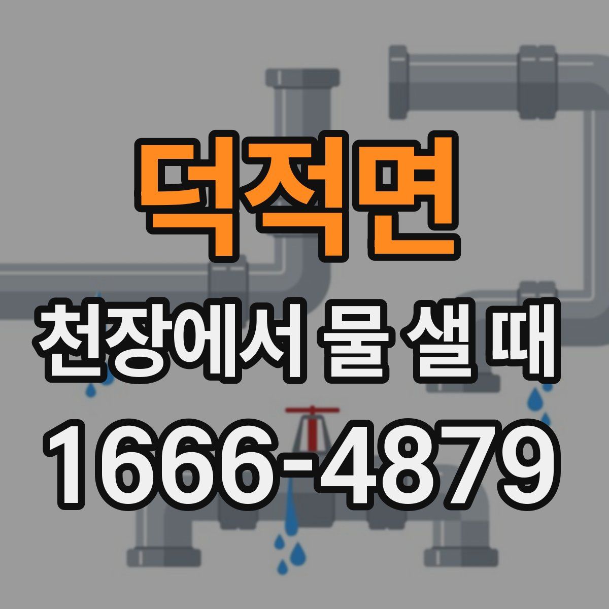 덕적면 천장에서 물 샐 때