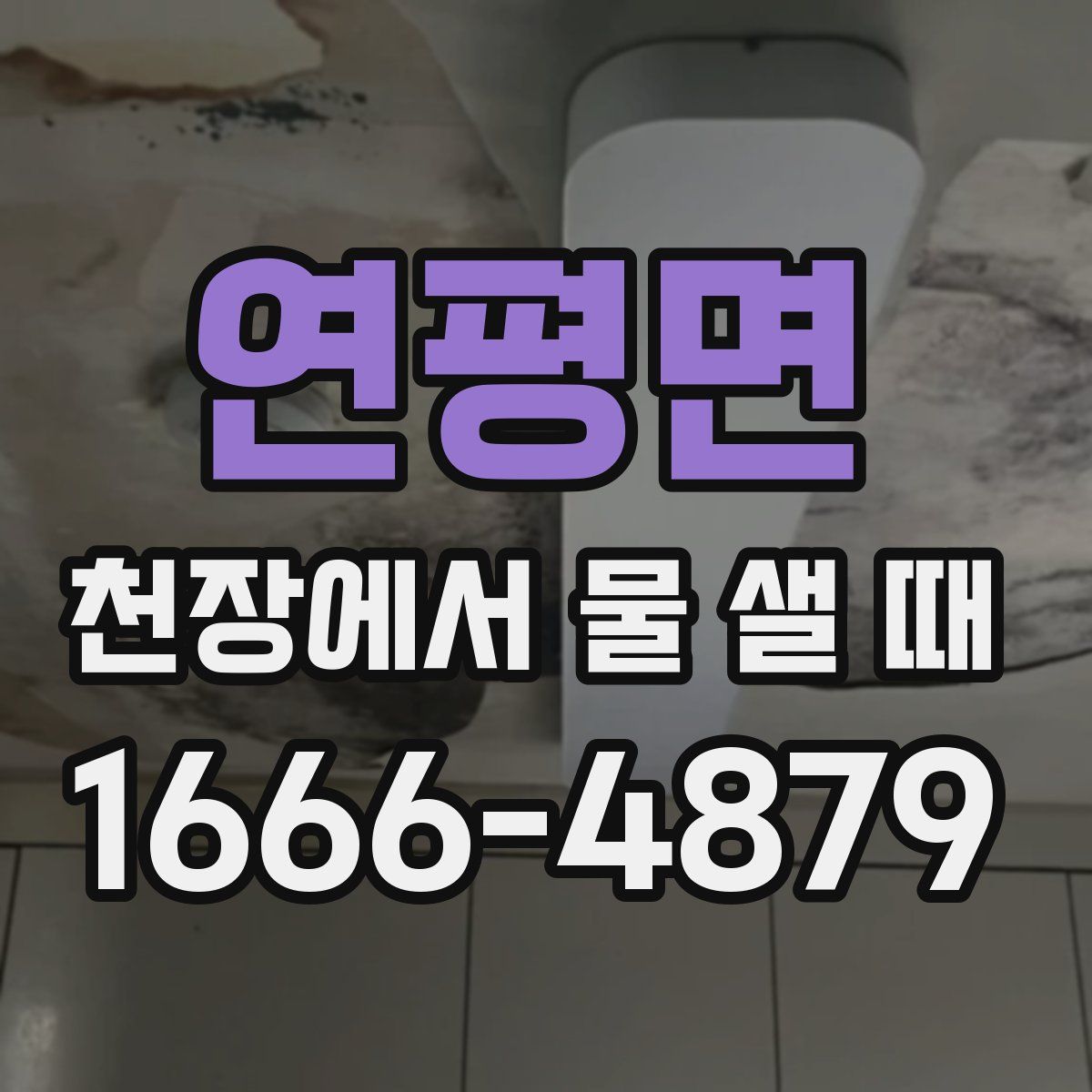 연평면 천장에서 물 샐 때