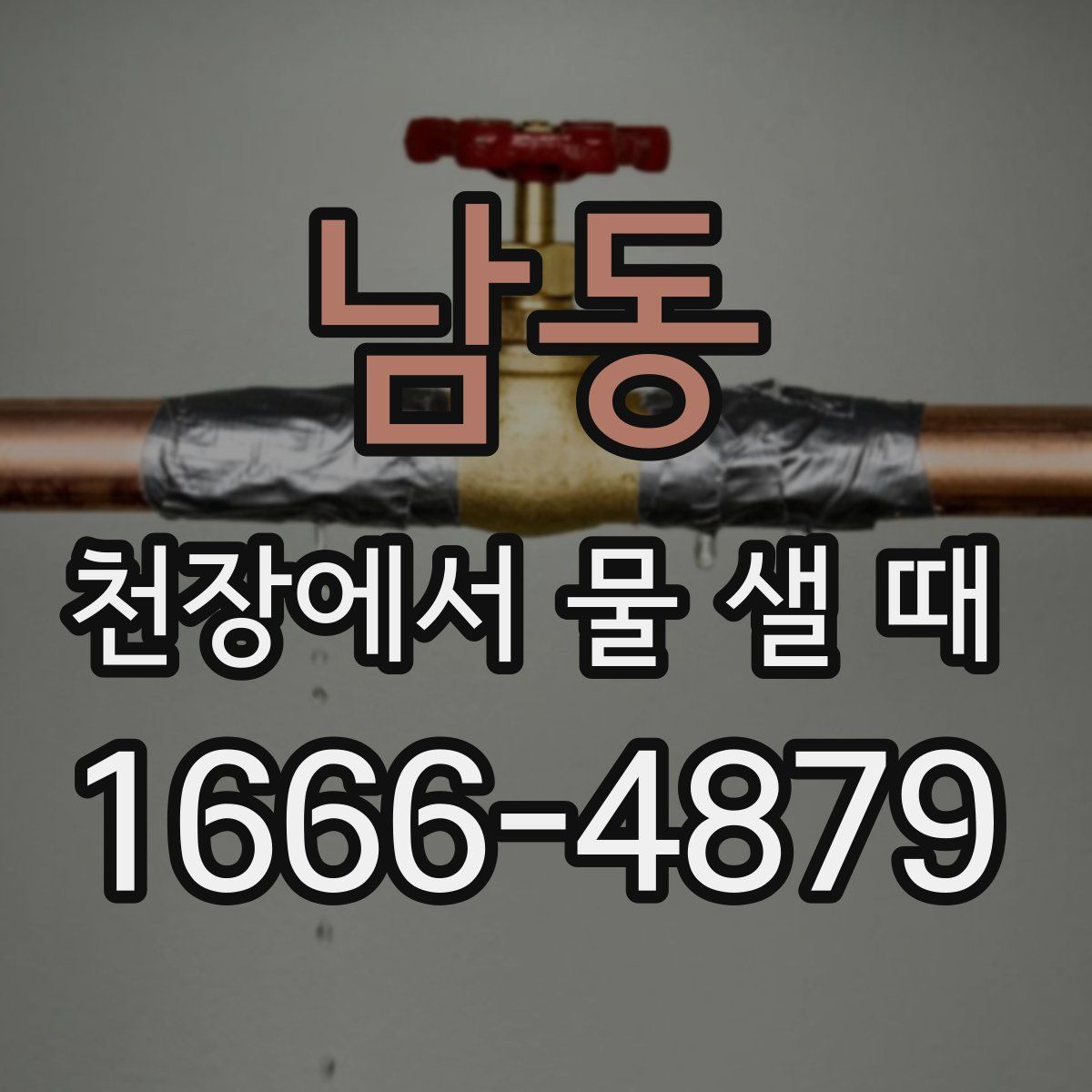 남동 천장에서 물 샐 때